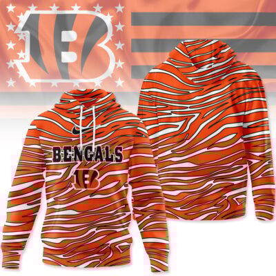 Cincinnati Bengals | Premium NFL Wave Stripe Hoodie