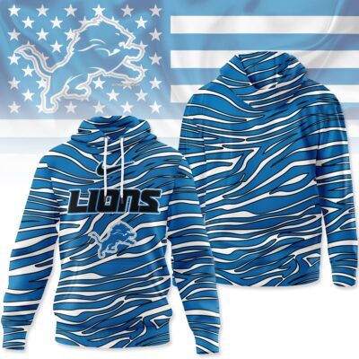 Detroit Lions | Premium NFL Wave Stripe Hoodie