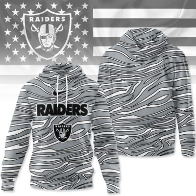 Las Vegas Raiders | Premium NFL Wave Stripe Hoodie