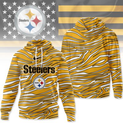 Pittsburgh Steelers | Premium NFL Wave Stripe Hoodie