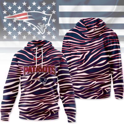 New England Patriots | Premium NFL Wave Stripe Hoodie