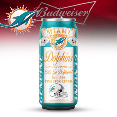 Miami Dolphins | Premium NFL Budweiser Can Tumbler