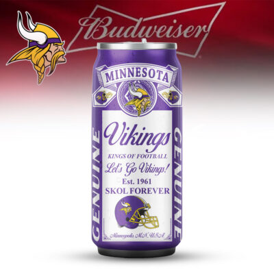 Minnesota Vikings | Premium NFL Budweiser Can Tumbler