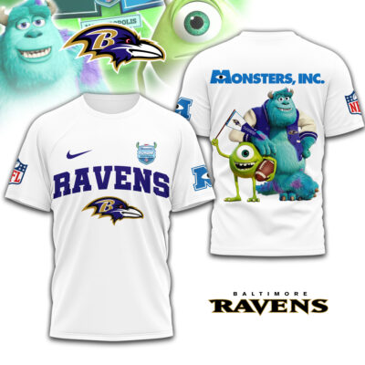 Baltimore Ravens | Premium NFL Monsters Funday Football 3D Shirt
