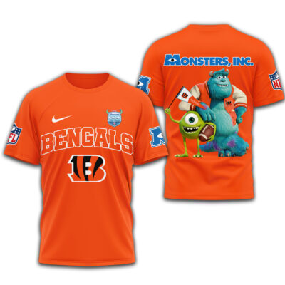 Cincinnati Bengals | Premium NFL Monsters Funday Football 3D Shirt