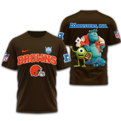 Cleveland Browns | Premium NFL Monsters Funday Football 3D Shirt