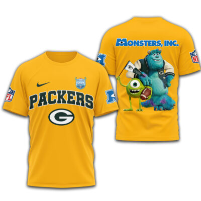 Green Bay Packers | Premium NFL Monsters Funday Football 3D Shirt