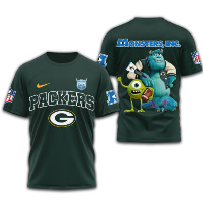 Green Bay Packers | Premium NFL Monsters Funday Football 3D Shirt