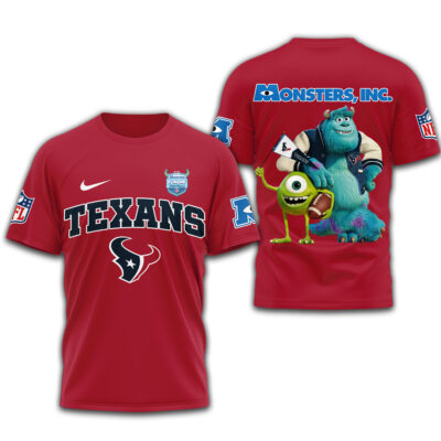 Houston Texans | Premium NFL Monsters Funday Football 3D Shirt