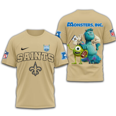 New Orleans Saints | Premium NFL Monsters Funday Football 3D Shirt