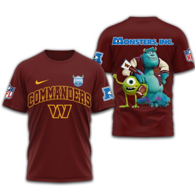 Washington Commanders | Premium NFL Monsters Funday Football 3D Shirt