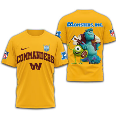 Washington Commanders | Premium NFL Monsters Funday Football 3D Shirt