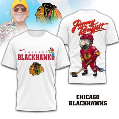 Chicago Blackhawks | Premium NHL Jimmy Buffett 3D Shirt