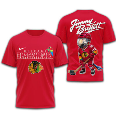 Chicago Blackhawks | Premium NHL Jimmy Buffett 3D Shirt