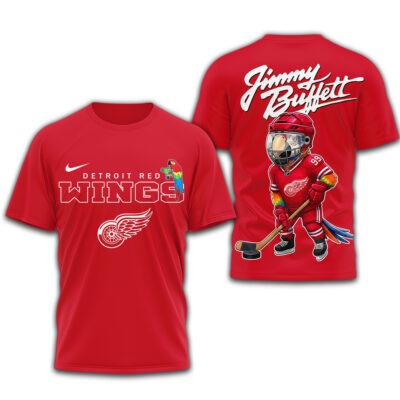 Detroit Red Wings | Premium NHL Jimmy Buffett 3D Shirt