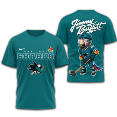 San Jose Sharks | Premium NHL Jimmy Buffett 3D Shirt