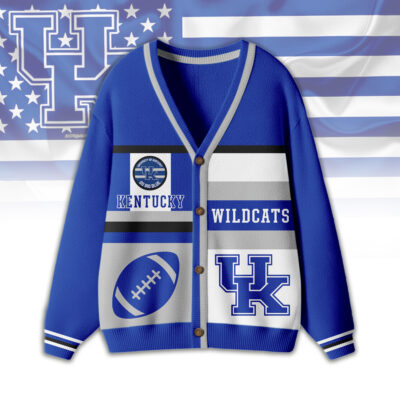 Kentucky Wildcats | Premium NCAA Game Day Striped Knit Cardigan