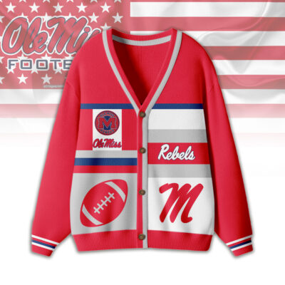 Ole Miss Rebels | Premium NCAA Game Day Striped Knit Cardigan