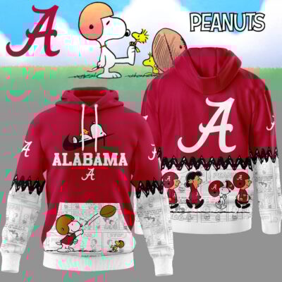 Alabama Crimson Tide | Premium NCAA Snoopy Peanuts Comic Hoodie