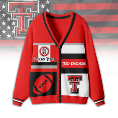 Texas Tech Red Raiders | Premium NCAA Game Day Striped Knit Cardigan