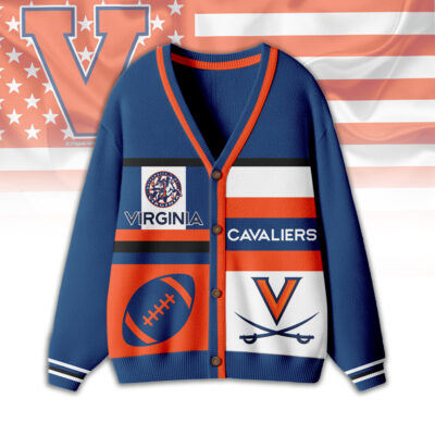 Virginia Cavaliers | Premium NCAA Game Day Striped Knit Cardigan