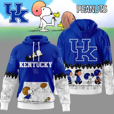 Kentucky Wildcats | Premium NCAA Snoopy Peanuts Comic Hoodie - XL