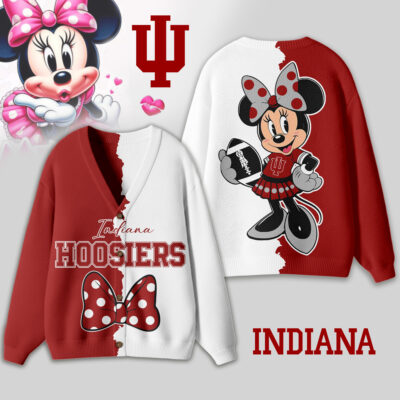 Indiana Hoosiers | Premium NCAA Minnie Mouse Cardigan - XS