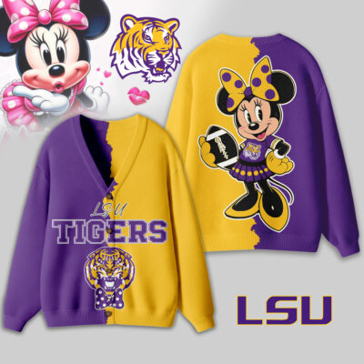 LSU Tigers | Premium NCAA Minnie Mouse Cardigan