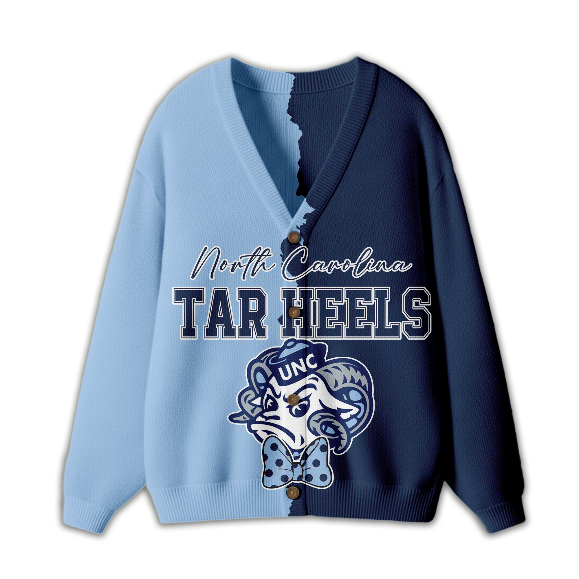 North Carolina Tar Heels | Premium NCAA Minnie Mouse Cardigan - Image 3