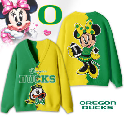 Oregon Ducks | Premium NCAA Minnie Mouse Cardigan - XL