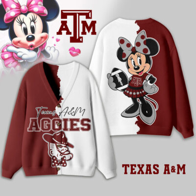 Texas A&M Aggies | Premium NCAA Minnie Mouse Cardigan - XS