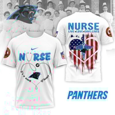 Carolina Panthers | Premium NFL Army Nurse Corps 125th Anniversary 3D Shirt