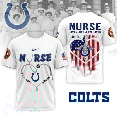 Indianapolis Colts | Premium NFL Army Nurse Corps 125th Anniversary 3D Shirt