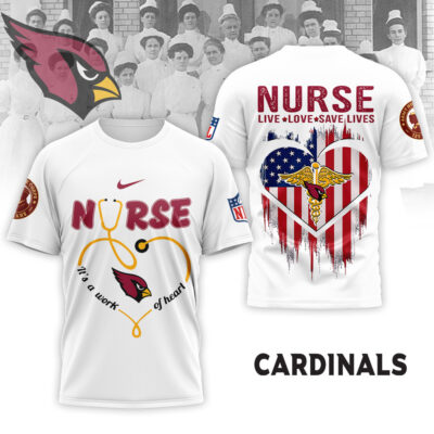 Arizona Cardinals | Premium NFL Army Nurse Corps 125th Anniversary 3D Shirt