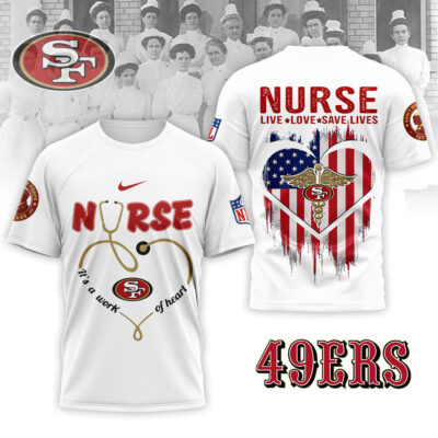 San Francisco 49ers | Premium NFL Army Nurse Corps 125th Anniversary 3D Shirt