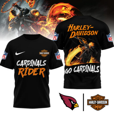 Arizona Cardinals | Premium NFL Ghost Rider Harley Davidson 3D Shirt