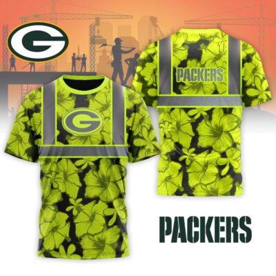 Green Bay Packers | Premium Tropical Hi-Vis Safety 3D Shirt
