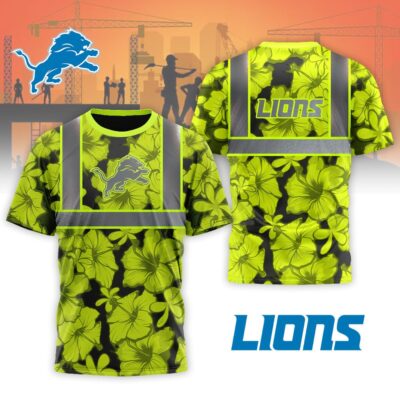 Detroit Lions | Premium Tropical Hi-Vis Safety 3D Shirt
