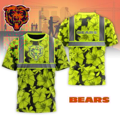 Chicago Bears | Premium Tropical Hi-Vis Safety 3D Shirt