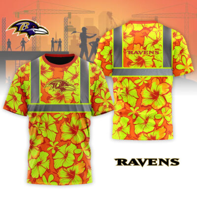 Baltimore Ravens | Premium Tropical Hi-Vis Safety 3D Shirt