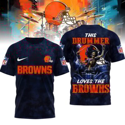 Cleveland Browns | Premium NFL Drummer 3D Shirt