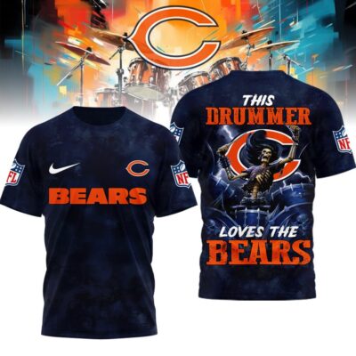 Chicago Bears | Premium NFL Drummer 3D Shirt