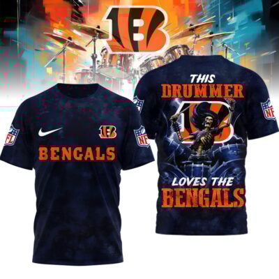 Cincinnati Bengals | Premium NFL Drummer 3D Shirt