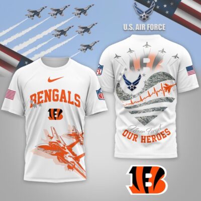 Cincinnati Bengals | Premium NFL US Air Force 3D Shirt