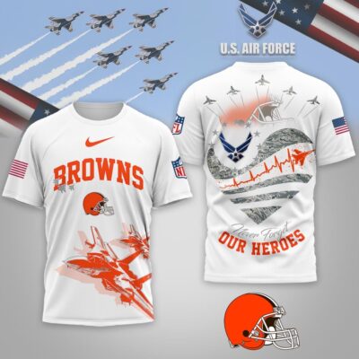 Cleveland Browns | Premium NFL US Air Force 3D Shirt