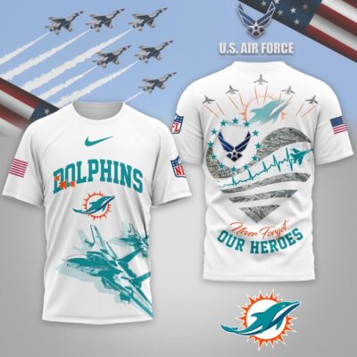 Miami Dolphins | Premium NFL US Air Force 3D Shirt