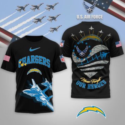 Los Angeles Chargers | Premium NFL US Air Force 3D Shirt