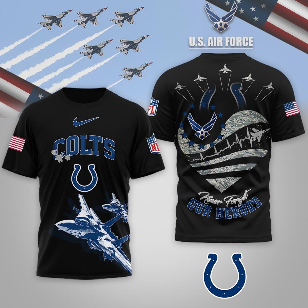 Indianapolis Colts | Premium NFL US Air Force 3D Shirt - Image 2