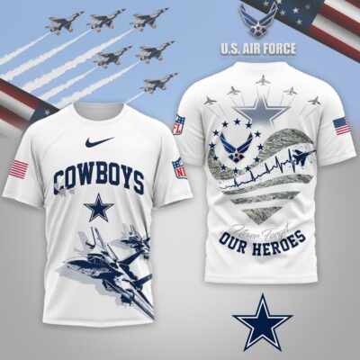 Dallas Cowboys | Premium NFL US Air Force 3D Shirt