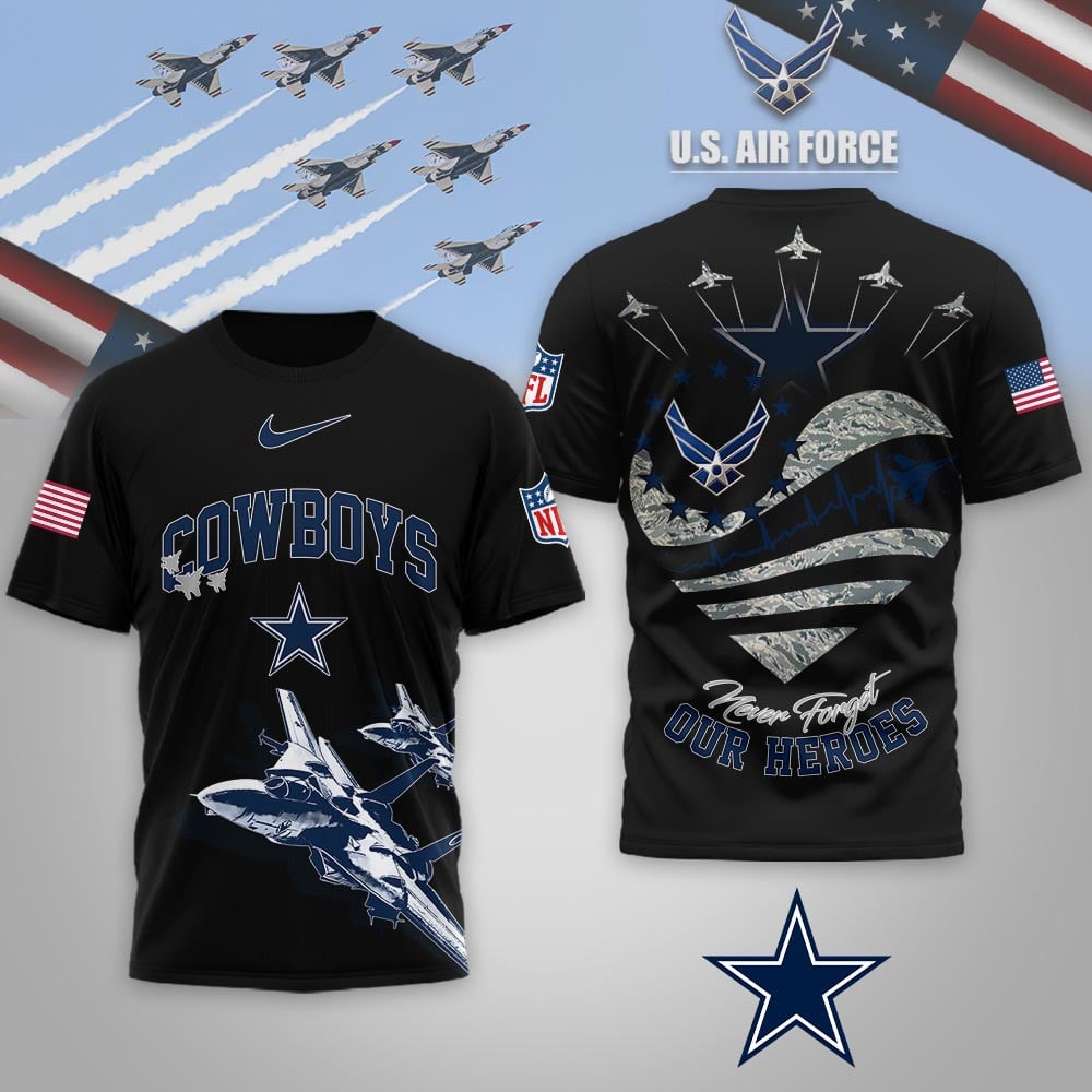 Dallas Cowboys | Premium NFL US Air Force 3D Shirt - Image 2
